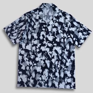 Men's Abstract Pattern Short Sleeve Casual Shirt