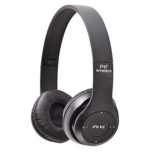 P47 Wireless Over-Ear Headphones - Black