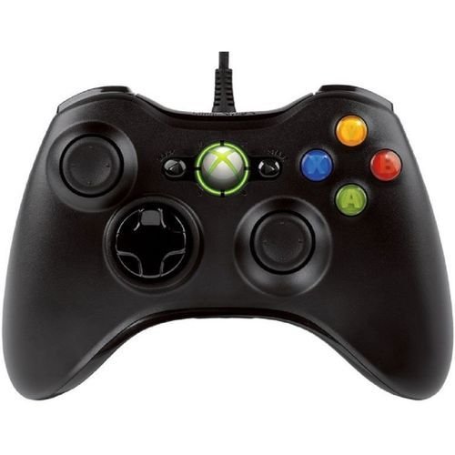 Xbox 360 Wired Gaming Controller Black