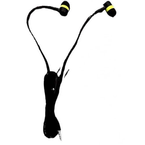 Wired In-Ear Earphones with Yellow Accents