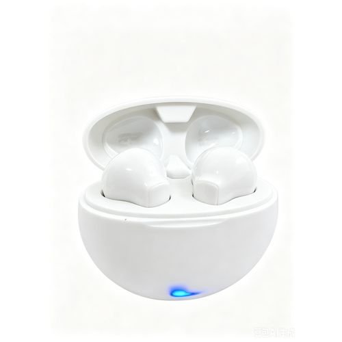 White Wireless Earbuds With Charging Case