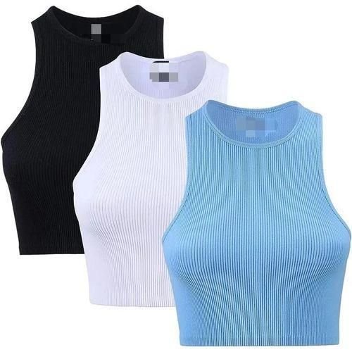 Women Ribbed Knit Tank Top Set