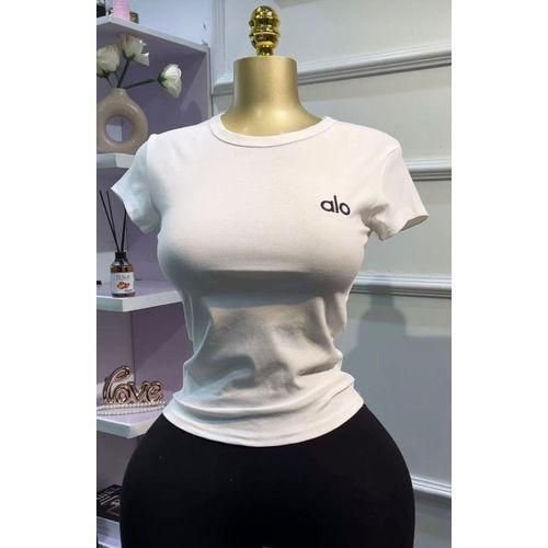 Alo Yoga White Short Sleeve T-Shirt